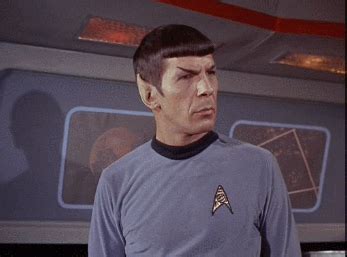 Well then. And that is Spock portraying the Vulcan emotion of *oh shit ...