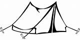 Camping Tent Clip Art Sketch Coloring Page sketch template