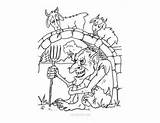 Three Billy Goats Gruff Coloring Pages At GetColoringscom  Free sketch template