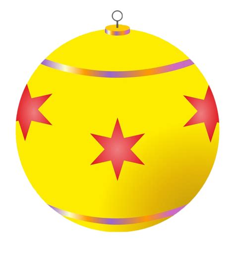Yellow Christmas Ball PNG Image | PNG Mart