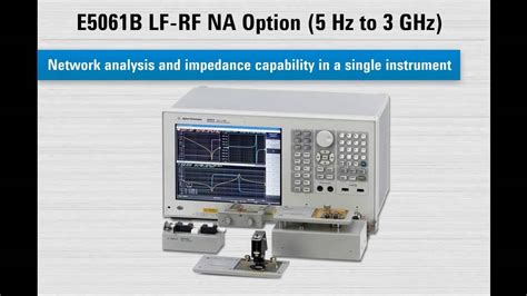 E5061B ENA Series Network Analyzer / Impedance Analyzer | Keysight - YouTube