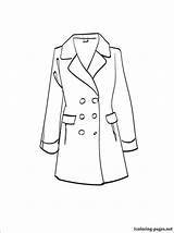 Coat Coloring Page Free Printable sketch template