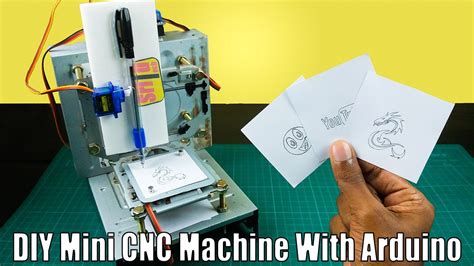 How to make a DIY mini Arduino CNC drawing machine using two CD / DVD ...