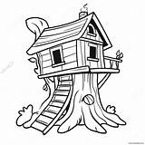 Tree House Adventure Coloring Page 15910 12539 sketch template