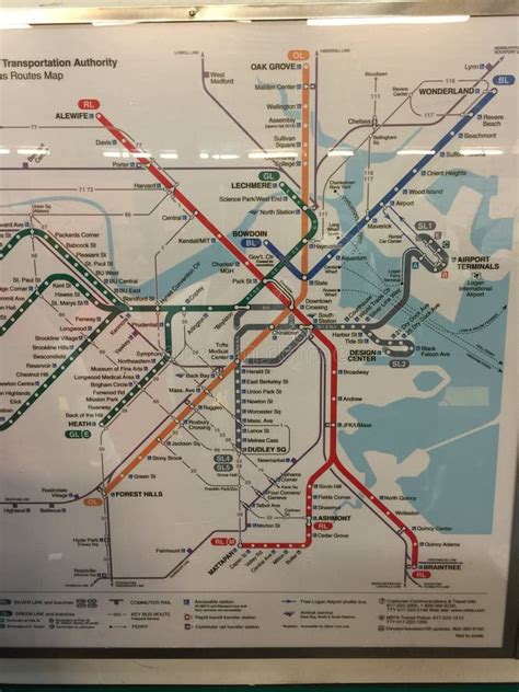 Boston Subway Map 2023