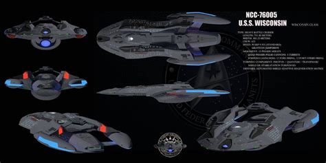 Starship Wisconsin Class by isfj1009 on DeviantArt | Star trek ships ...