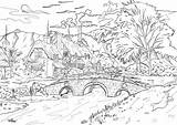 Printable Landscape Coloring Pages Pdf  Coloringfoldercom sketch template