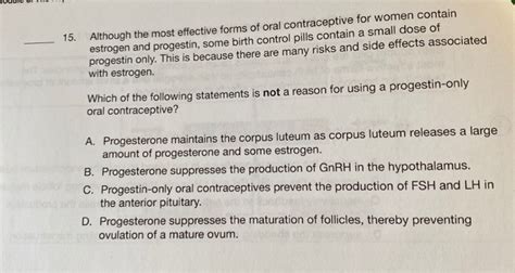 15 Although the most effective forms of oral | StudyX