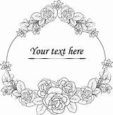 Hand Drawn Rose border coloring Page 19016006 Vector Art At Vecteezy sketch template