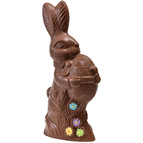 16" Milk Chocolate Easter Bunny # 47 - "Large Bunny Holding Egg ...