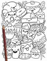 Dessert Coloring Pages  Nation sketch template