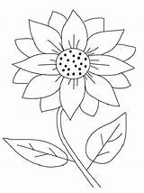 Printable Sunflower Coloring Page sketch template