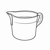 Coloring Page For Children Water Pitcher Color Image Outline Sketch  sketch template