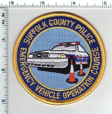 Suffolk County Police (New York) Emergency Vehicle Operation Course Patch | eBay