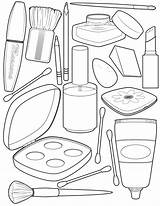 Collection Of Makeup Coloring Pages  Free Printable sketch template