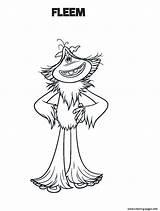 Smallfoot Fleem Coloring page Printable sketch template