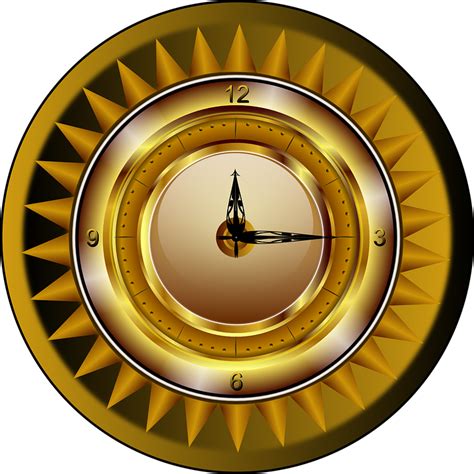 Clock Gold Watch · Free vector graphic on Pixabay