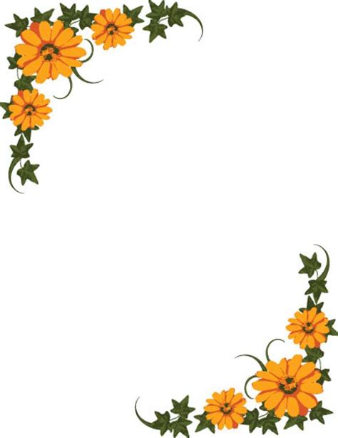 Flower border flower clip art border pictures reference – Clipartix