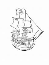 Pirate Ship coloring Pages sketch template