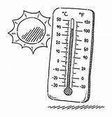 Thermometer Coloring Page sketch template