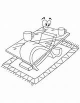 Table setting coloring Pages sketch template