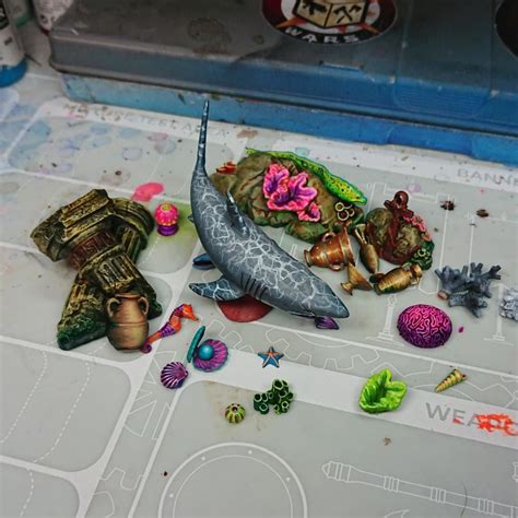 🐙 Underwater Diorama WIP🦈 : r/MiniatureBasing3D