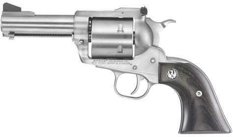 Ruger New Model Super Blackhawk 44 Rem Mag Single-Action Revolver with 3.75-Inch Barrel ...