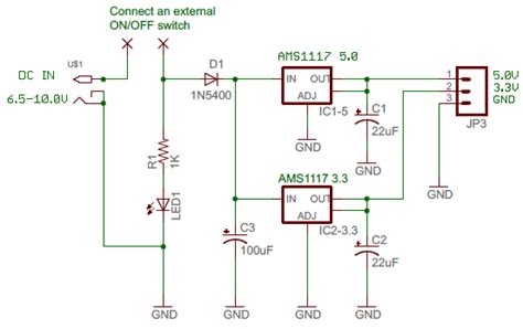 Ams1117 3.3 Schematic