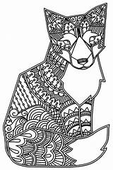 Fox  Foxes Adult Coloring Pages sketch template