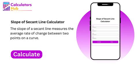 Slope of Secant Line Calculator Online