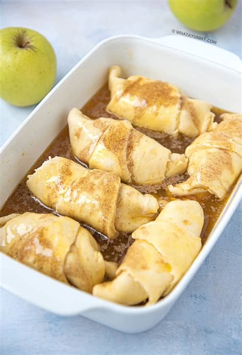 Crescent Roll Apple Dumplings - Yummy Recipes