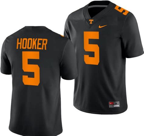 New Hendon Hooker Jersey #5 Tennessee Volunteers Football Players Black ...