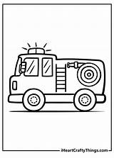 Fire Engine Coloring Page  Free Printable Templates sketch template