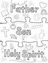Catholic Coloring Pages Holy Spirit sketch template