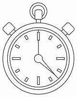 Stopwatch coloring Page  ColouringPages sketch template
