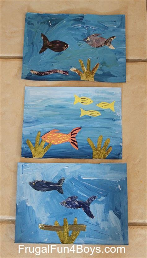 Under the Sea Artwork for Kids - Frugal Fun For Boys and Girls