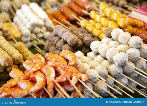 Thai Market Stall Street Food Stock Photo - Image of cuisine, fake: 139032532