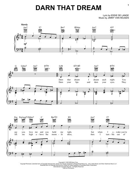 Benny Goodman Darn That Dream Sheet Music Notes, Chords | Sheet music, Sheet music notes, Lyrics ...