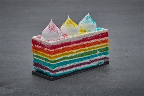 Order Rainbow Cake Slice from Smoor on EatSure