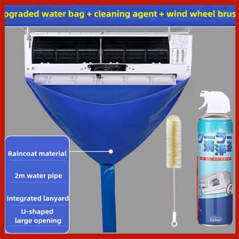 Air Conditioner Cleaning Kit, Air Conditioner Water Bag Cleaning Dust Washing Cover Clean ...