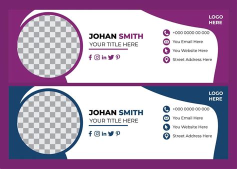 Email Signature Design 20918341 Vector Art at Vecteezy