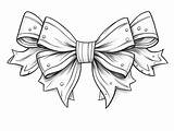 Christmas Bows Coloring Page For Adults  Free Printable sketch template