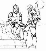 Detailed Star Wars Clone Trooper Coloring Pages sketch template