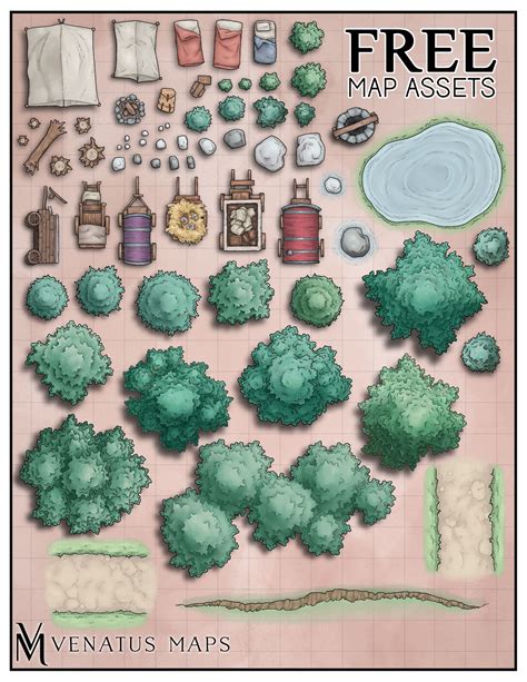 Free Pack of 85+ Map Assets