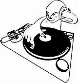 Dj Turntable Coloring Pages sketch template
