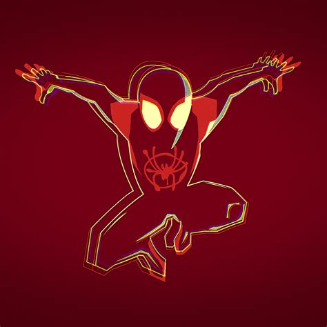 2048x2048 Minimalist Spiderman Into the Spider-Verse 4K Ipad Air Wallpaper, HD Minimalist 4K ...