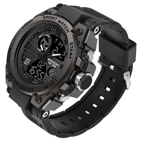 Buy Men's Digital Outdoor Watch Tactical Military Watch Sport LED ...