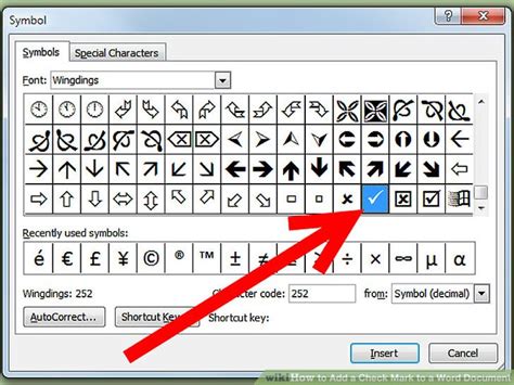 How To Insert Check Mark In Word Shortcut : How to insert a checkbox in ...