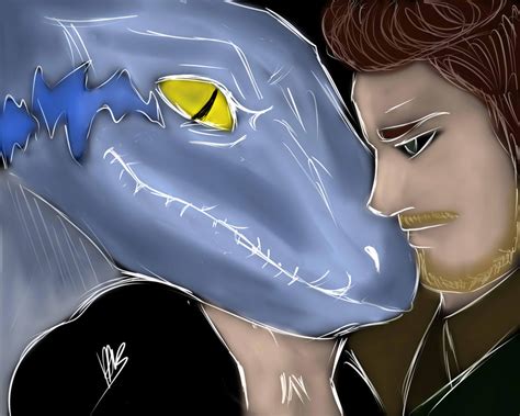 Owen and Blue- Jurassic World by hachirenge on DeviantArt