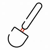 Trowel Generic Outline Color Icon sketch template